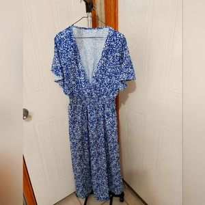 Plus size floral dress